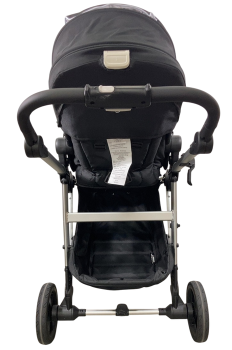 Shop Mockingbird Single 2.0 Stroller, 2024, Black, Silver With Black Leather, Watercolor Drops at GoodBuy Gear