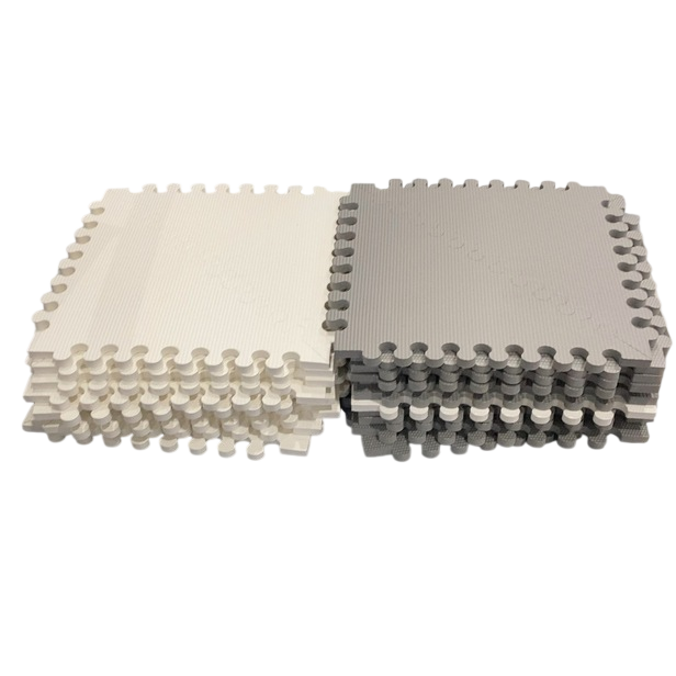 Shop Skip Hop Interlocking Foam Floor Tiles Playspot, Grey/Cream at GoodBuy Gear