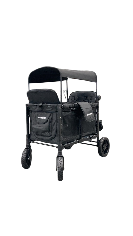 Shop Wonderfold W4 Luxe Quad Stroller Wagon, 2024, Volcanic Black at GoodBuy Gear