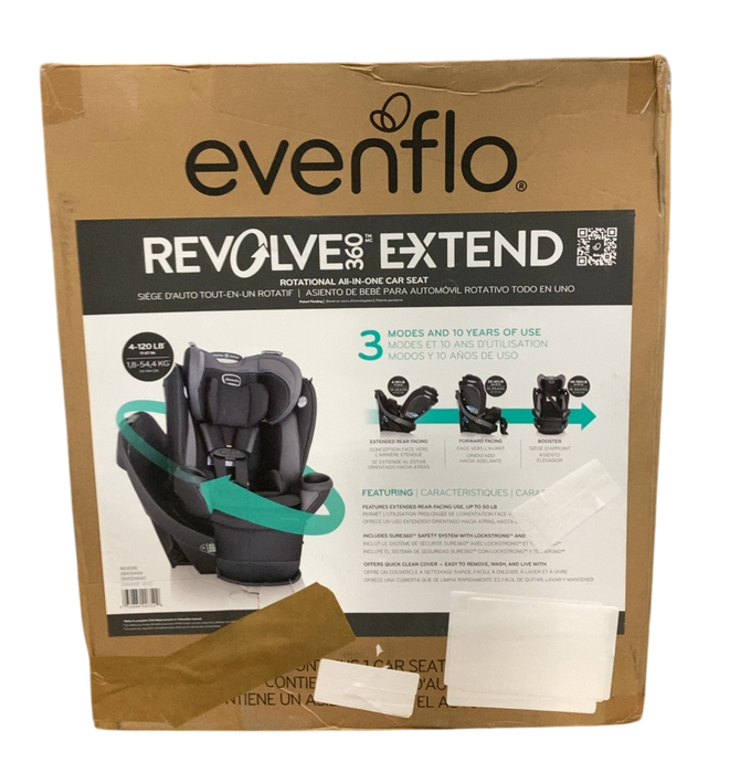 Shop Evenflo Revolve 360 Extend Rotational Convertible Car Seat, 2022, Revere Gray at GoodBuy Gear