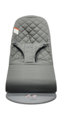 Shop BabyBjorn Bouncer Bliss Bundle With Toy Bar, Flying Friends, Dark Gray Frame, Anthracite Cotton Classic Quilt at GoodBuy Gear