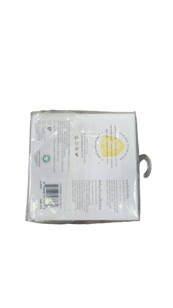 Burt's Bees Baby Washcloths, 3 Pack, Honey Bee