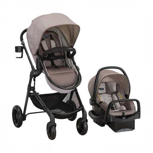 Shop Evenflo Pivot Modular Travel System, 2025, Desert Tan at GoodBuy Gear