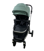 Shop Mockingbird Single 2.0 Stroller, 2024, Sage, Silver With Black Leather, Windowpane at GoodBuy Gear