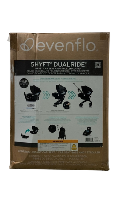 Shop Evenflo Shyft Dual Ride Infant Car Seat Stroller Combo, 2024, Boone Gray at GoodBuy Gear