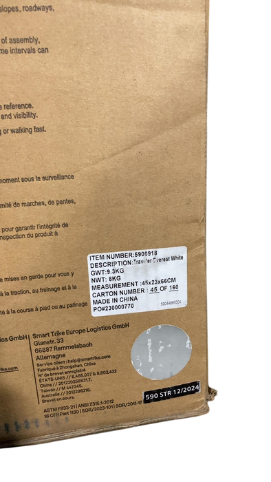 Shop SmarTrike Traveler Travel Stroller, 2024, Everest Grey/White at GoodBuy Gear