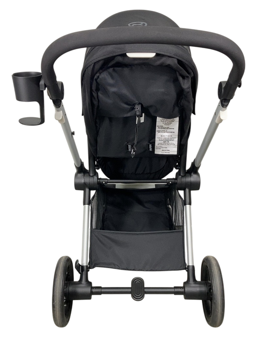 Shop Cybex Eos Stroller, 2024, Moon Black, Silver at GoodBuy Gear