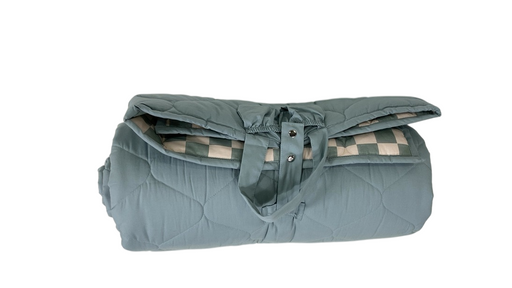 Shop Toki Kids Picnic Blanket, Checker Matcha, 60"x 84" at GoodBuy Gear