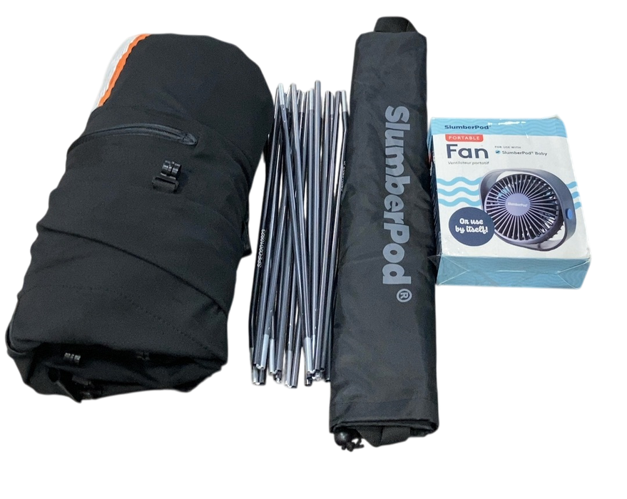 Shop SlumberPod 3.0 Sleep Canopy with Fan, Black with Gray Accents at GoodBuy Gear