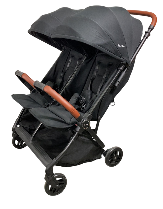 Silver Cross Jet Double Travel Stroller, 2024, Black