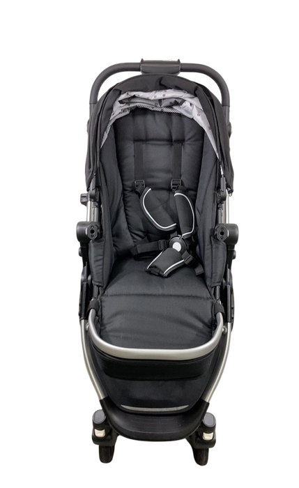 Shop Mockingbird Single to Double 2.0 Stroller, 2024, Black, Silver With Black Leather, Watercolor Drops at GoodBuy Gear