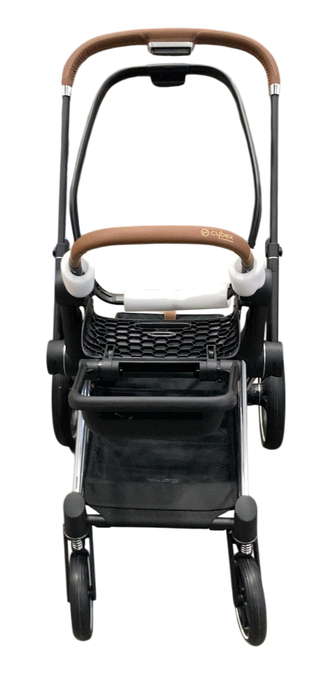 Shop Cybex PRIAM Stroller Frame And Seat, 2021, Chrome/Brown at GoodBuy Gear