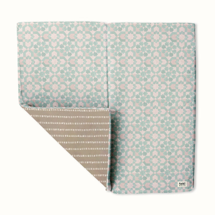 Toki Mats Padded Play Mat, Green Tile Mat