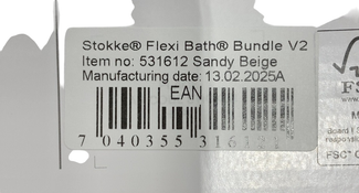 Shop Stokke Flexi Bath Bundle Pack, Regular, Sandy Beige at GoodBuy Gear