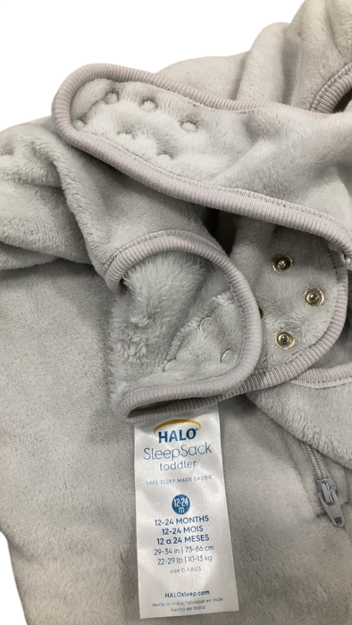 Shop Halo Toddler SleepSack Wearable Blanket, 12-24 Months, Fleece, Grey Polar, TOG 2.0 at GoodBuy Gear