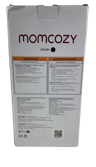 Shop Momcozy 3-in-1 PureHug Baby Carrier (Model BC001), Black, Cotton at GoodBuy Gear