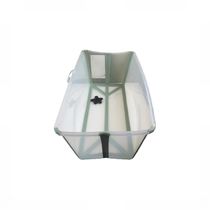 Shop Stokke Flexi Bath Foldable Baby Bathtub, Regular, Transparent Green at GoodBuy Gear