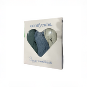 Shop Comfy Cubs Easy Swaddle Blankets 3 Pack, Large (3-6 Months), Stone, Nomadic Blue & Azul at GoodBuy Gear