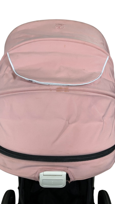 Shop Mockingbird Single 2.0 Stroller, 2024, Bloom, Silver With Black Leather, Watercolor Drops at GoodBuy Gear