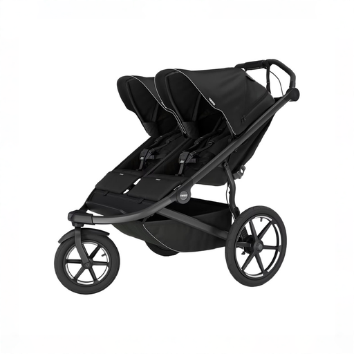 Shop Thule Urban Glide 3 Double Stroller, 2025, Black, Magnetic Harness at GoodBuy Gear