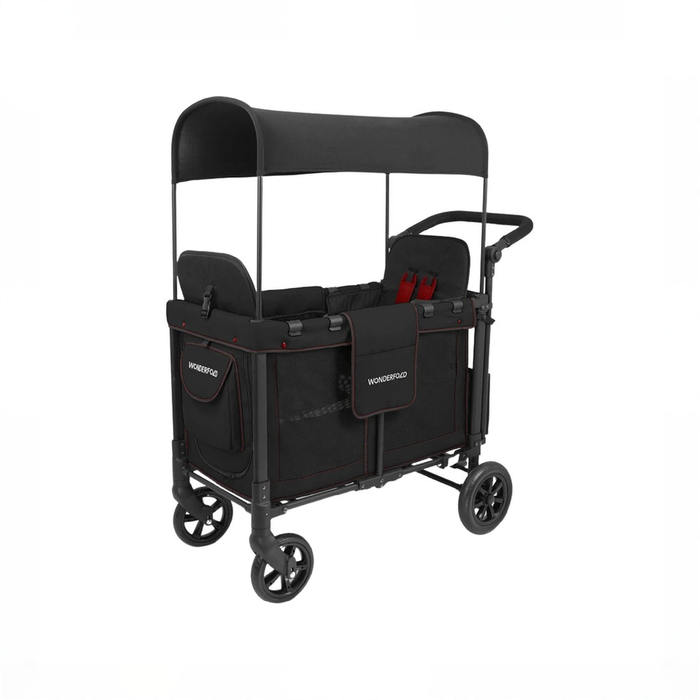 Shop Wonderfold W2 Multifunctional Double Stroller Wagon, 2026, Plus Model, Special Edition (Red Stiching) at GoodBuy Gear