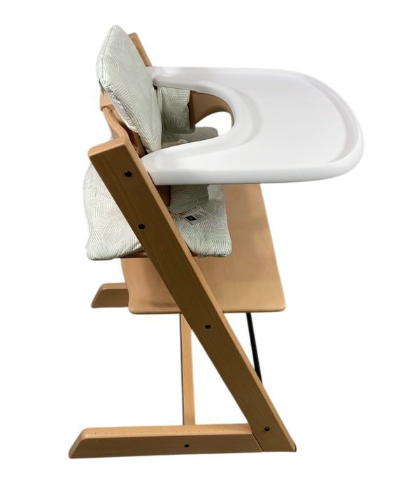 Stokke Tripp Trapp Complete High Chair, Natural, Mosaic Green, 2