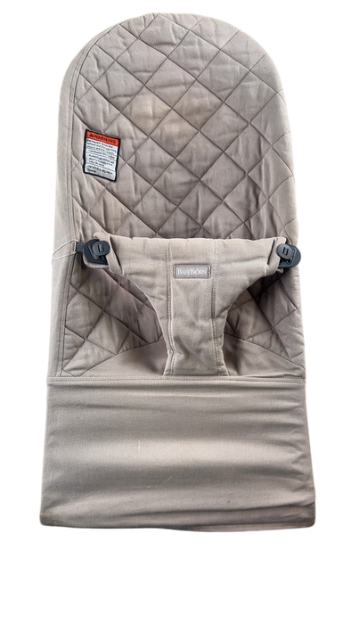 Shop BabyBjorn Bouncer Bliss, Dark Gray Frame, Sand Gray Cotton Classic Quilt at GoodBuy Gear