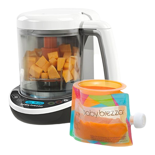 Shop Baby Brezza One Step Food Maker Deluxe, White on Black at GoodBuy Gear
