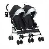 Shop Delta Children Jeep TurboGlyde Side by Side Double Stroller, 2025, Black 2454 at GoodBuy Gear