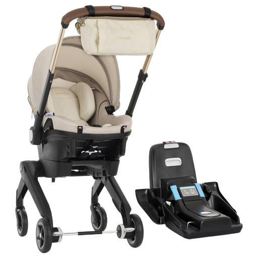 Shop Evenflo Gold Shyft Dual Ride Infant Car Seat Stroller Combo, 2025, Champagne, with Green/Gentle Fabric at GoodBuy Gear