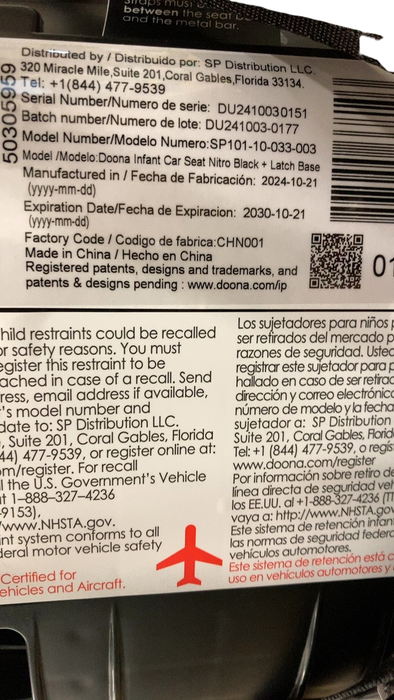 Shop Doona Infant Car Seat & Stroller Combo, 2024, Nitro black at GoodBuy Gear