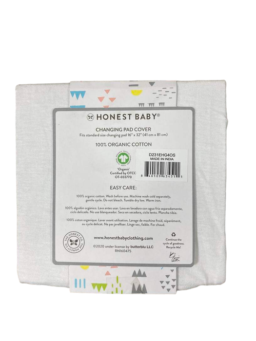 Shop Honest Baby Organic Cotton Changing Pad Cover, White at GoodBuy Gear
