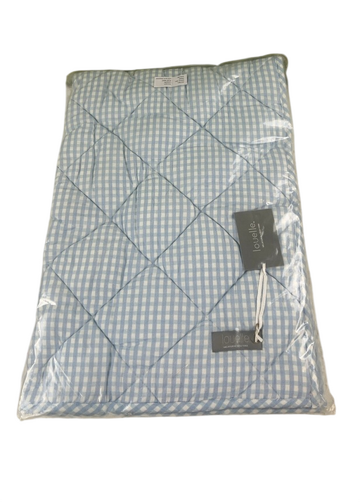 Shop Louelle Quilted Playmat, Pale Blue Gingham, Square at GoodBuy Gear