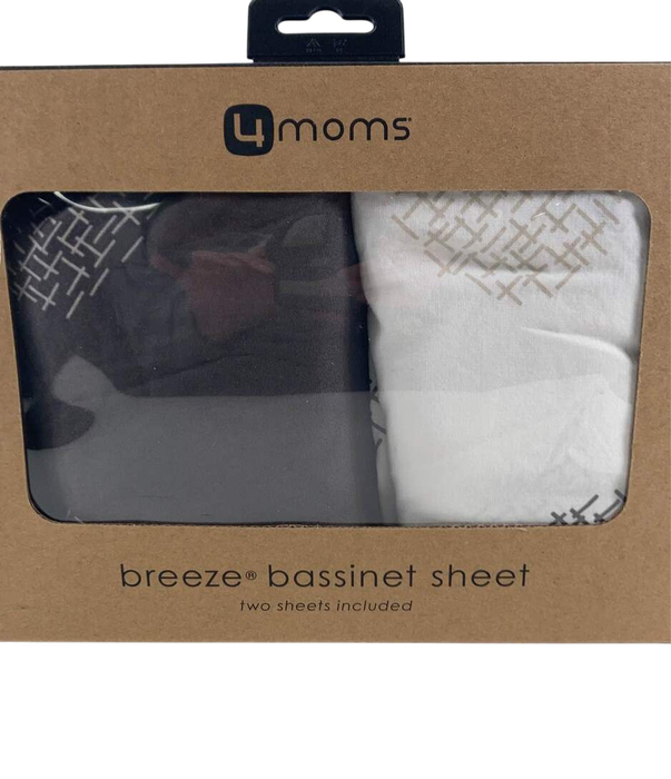 Shop 4moms Breeze Playard Sheet Bundle, White & Grey at GoodBuy Gear
