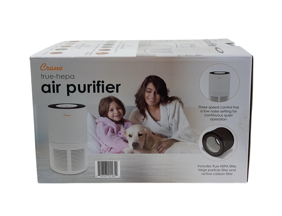 Shop Crane True HEPA Tower Air Purifier with UV Light, 300 Sq ft. at GoodBuy Gear