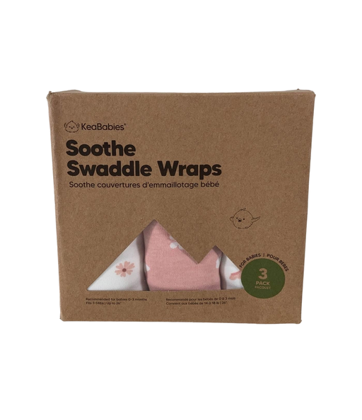 used KeaBabies Soothe Swaddle Wraps 3 Pack