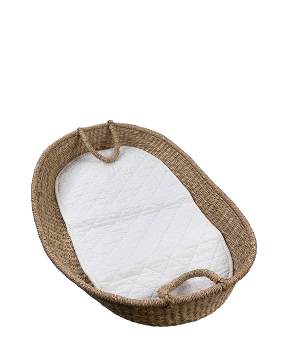 used Olli Ella Reva Seagrass Changing Basket