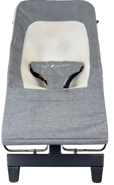 Shop Baby Delight Alpine Deluxe Portable Bouncer, Charcoal Tweed at GoodBuy Gear
