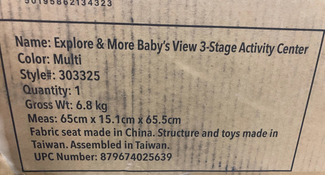 Shop Skip Hop Explore & More Baby's View 3-Stage Activity Center, Multi at GoodBuy Gear