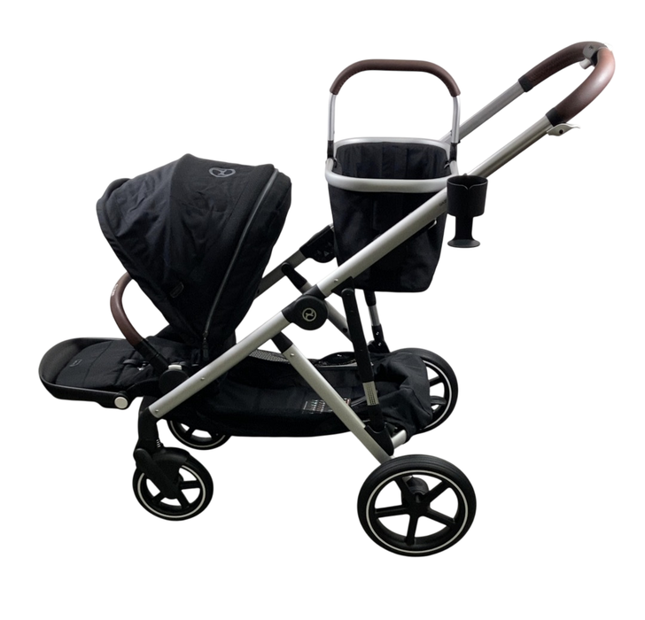 Shop Cybex Gazelle S Modular Stroller, 2024, Moon Black, Silver Frame at GoodBuy Gear