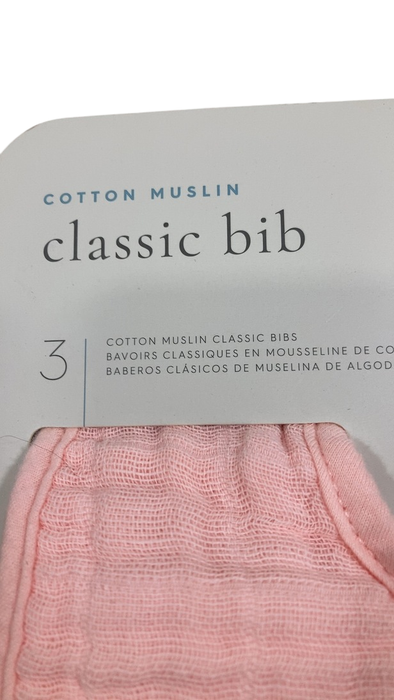 Shop Little Unicorn Cotton Muslin Classic Bib (3 Pack), Rose Petal at GoodBuy Gear