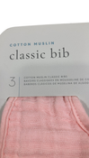 Shop Little Unicorn Cotton Muslin Classic Bib (3 Pack), Rose Petal at GoodBuy Gear