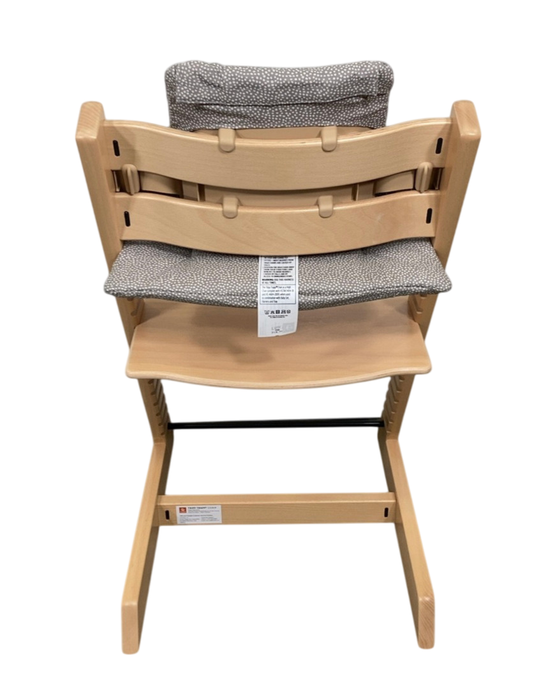 Stokke Tripp Trapp High Chair With Baby Set And Cushion, Natural, Dots Grey