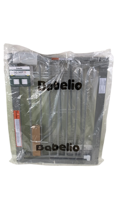 Shop BABELIO Pressure Mounted Metal Baby Gate, 1 Piece, Door, Grey at GoodBuy Gear