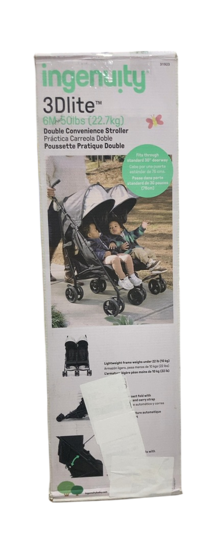 Shop Summer By Ingenuity 3Dlite Double Convenience Stroller, Black, Date unknown at GoodBuy Gear