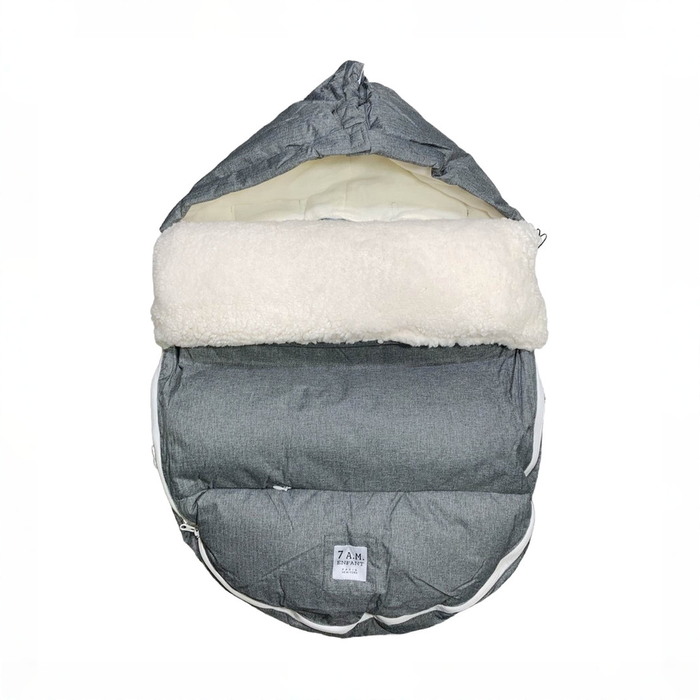Shop 7 A.M. Enfant LambPOD Stroller and Car Seat Footmuff, Heather grey, Medium/Large at GoodBuy Gear