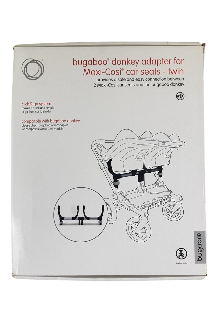 Bugaboo Donkey car seat adapters - twin BLACK