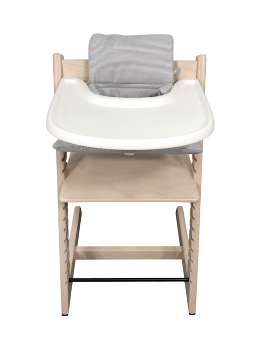 Shop Stokke Tripp Trapp High Chair Complete² + Newborn Set, Nordic Grey, Whitewash at GoodBuy Gear