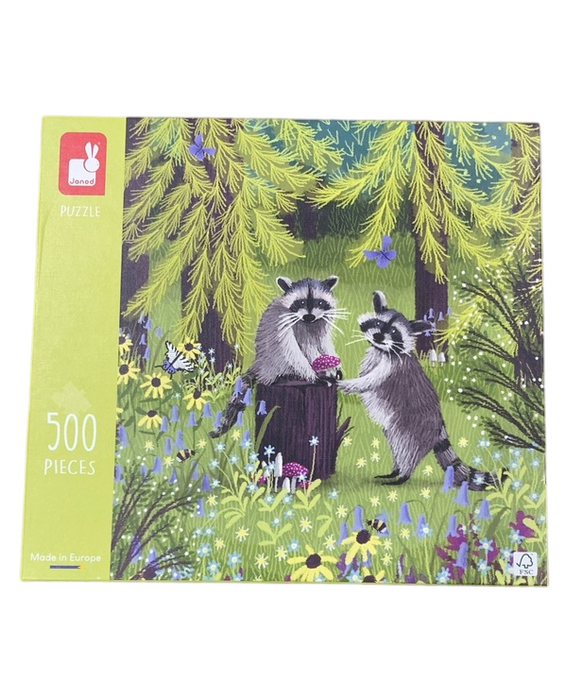 Shop Janod 500 Piece Puzzle, Racoons at GoodBuy Gear