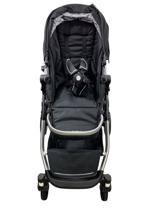 Shop Mockingbird Single to Double 2.0 Stroller, 2024, Black, Silver With Penny Leather, Windowpane at GoodBuy Gear